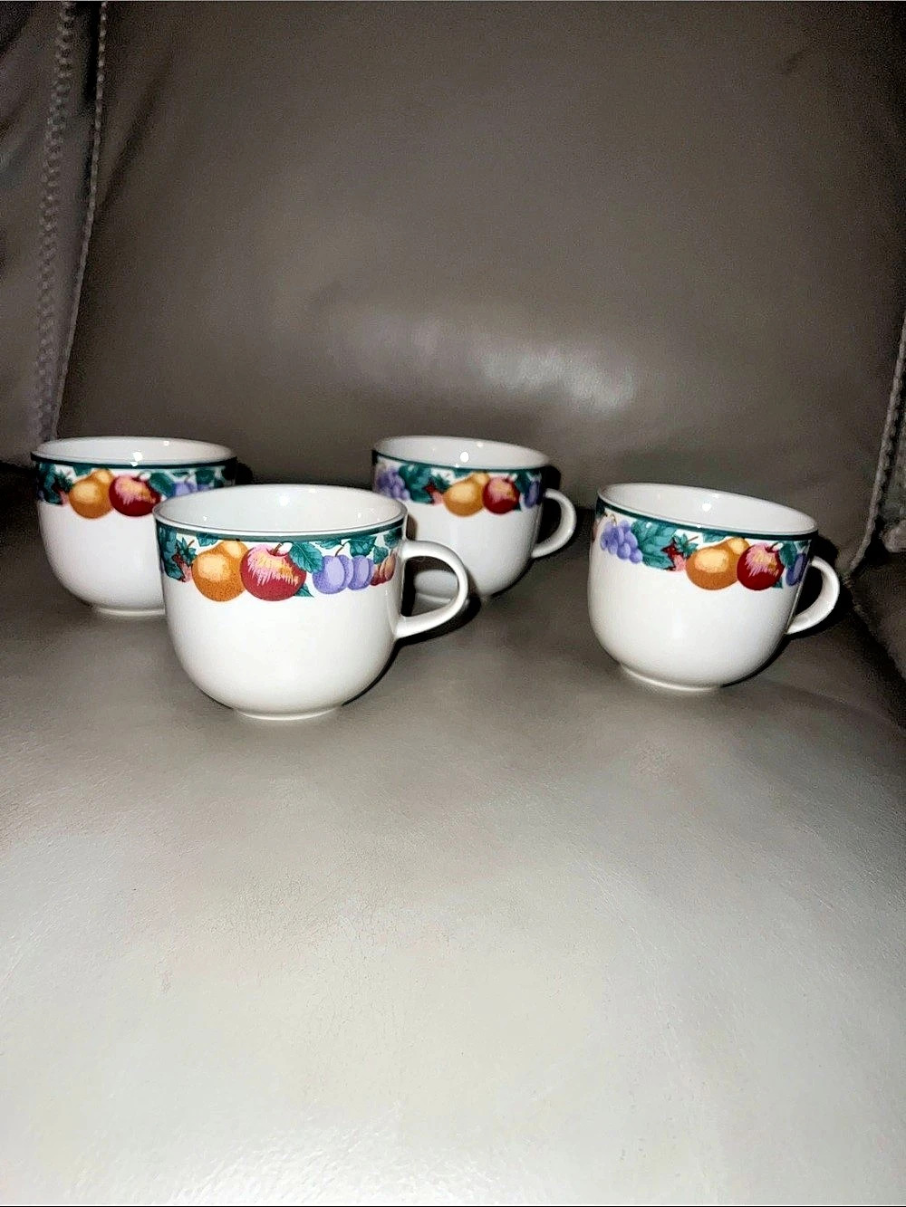 Intro Fruit Pattern Ceramic Cups Set of 4
